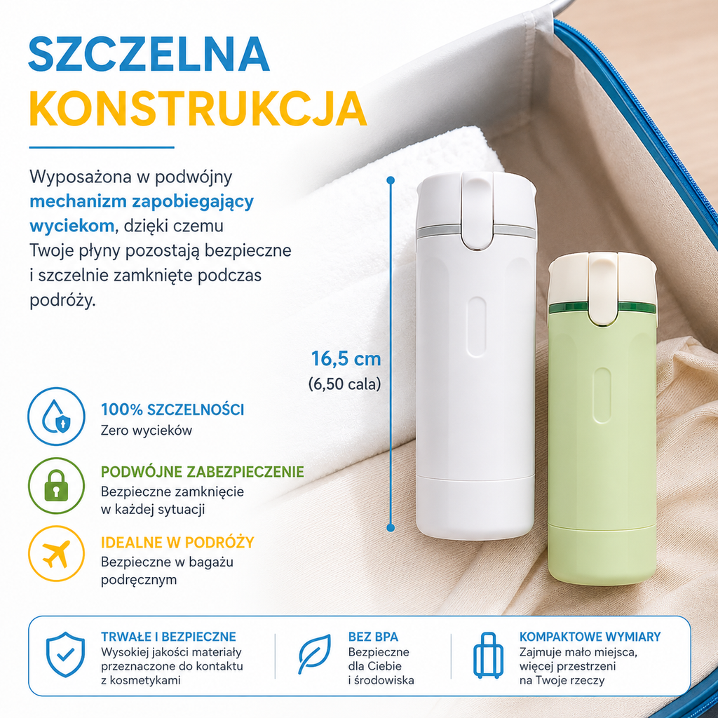 Travel-Sized Refillable Bottles